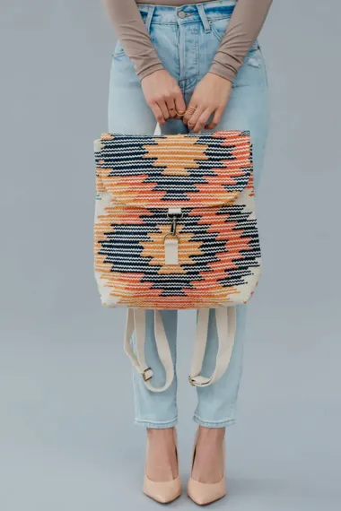Aztec Woven Backpacks