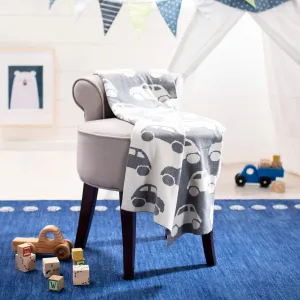 Baby Herbie Throw - Grey/White 32" X 40" Novelty Neutral