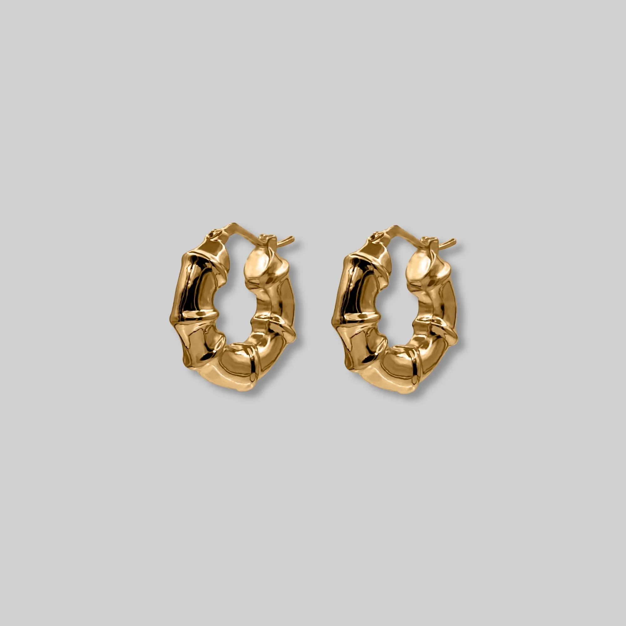Bamboo Hoop Earrings
