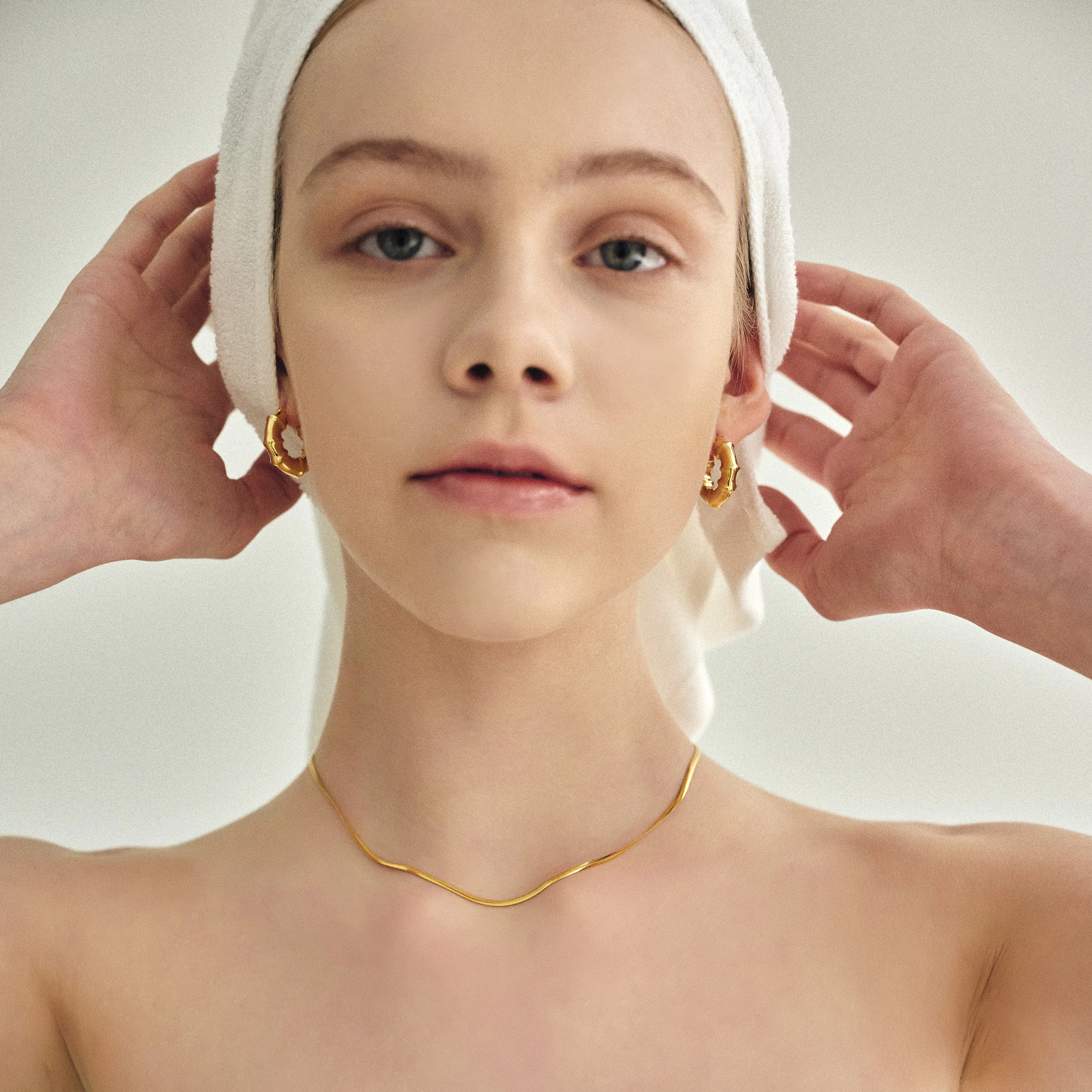 Bamboo Hoop Earrings