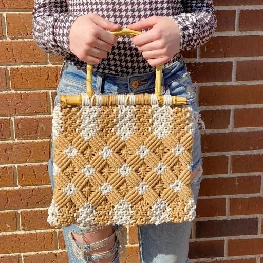 Bamboo Weaved Shopping Tote / Handbag