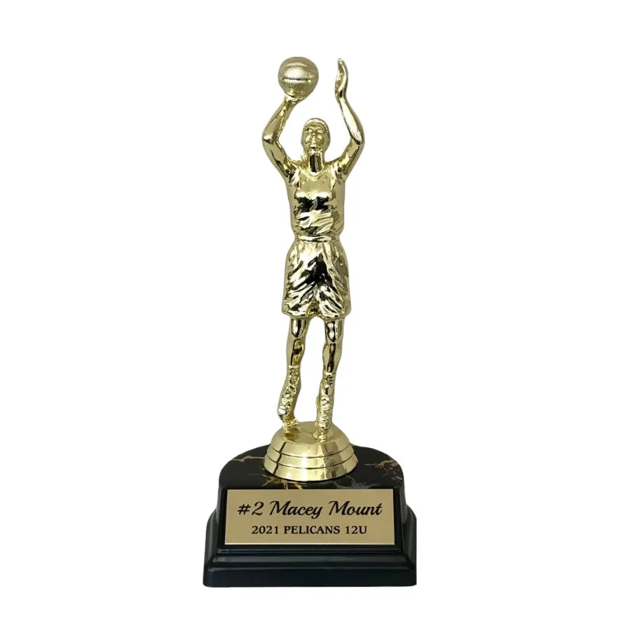 Basketball Trophy - Traditional Shiny