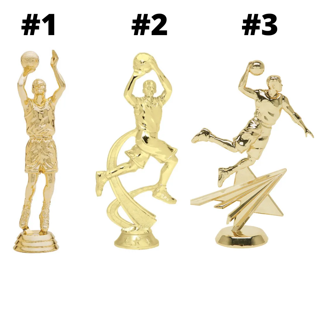 Basketball Trophy - Traditional Shiny