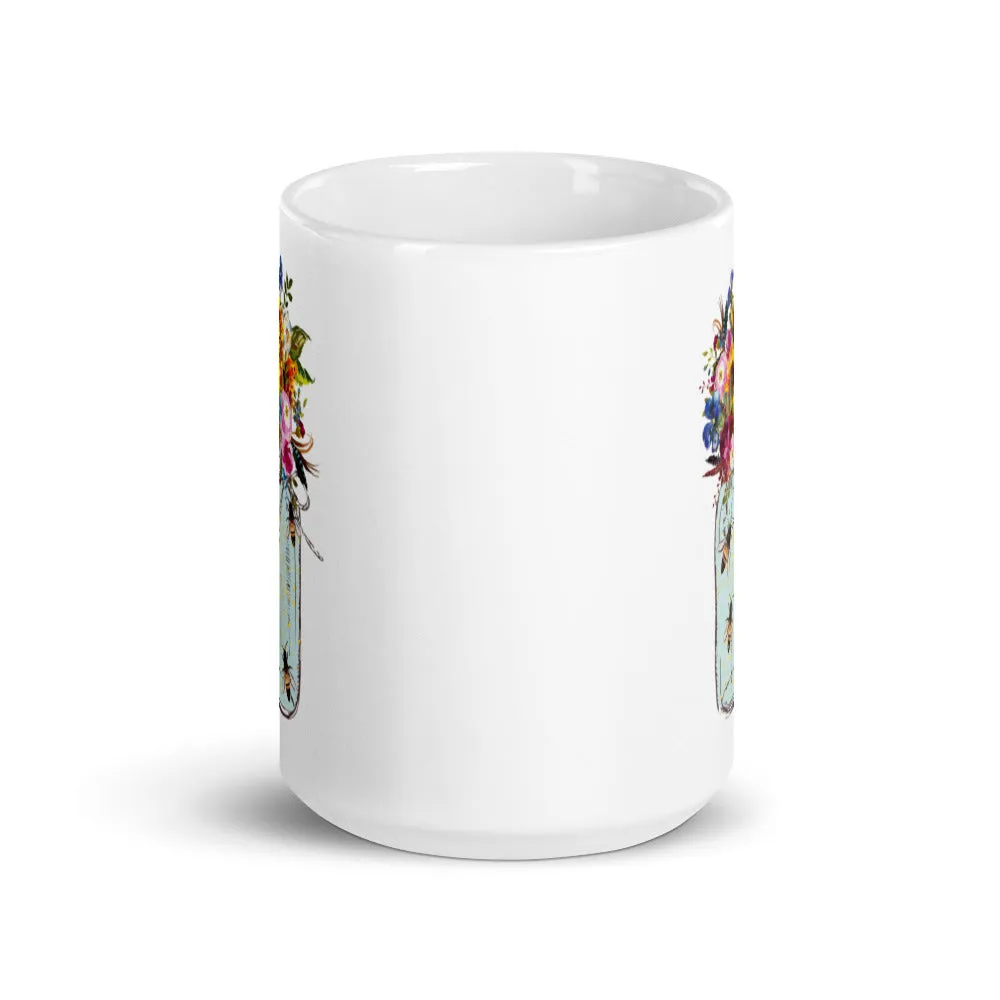 Bees in a Jar Ceramic Mug