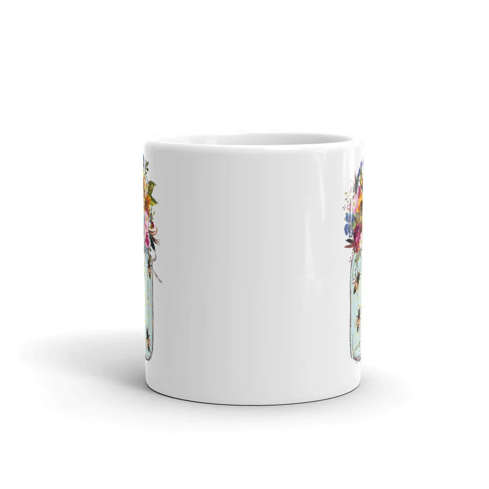 Bees in a Jar Ceramic Mug