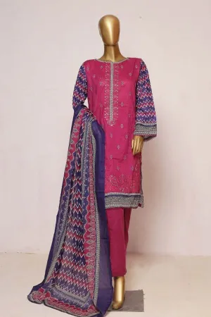 Bin Saeed 3 Piece Embroidered Stitched Suit