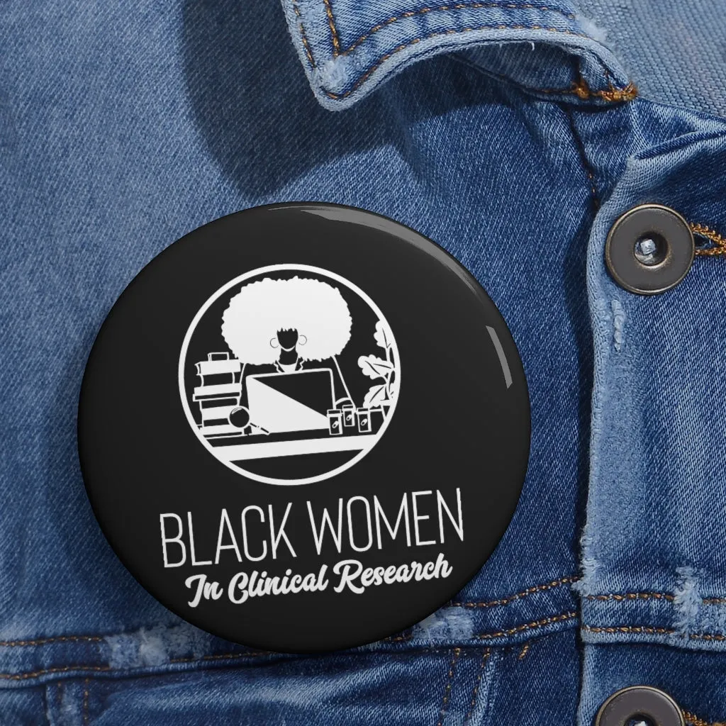 Black Custom Pin Buttons