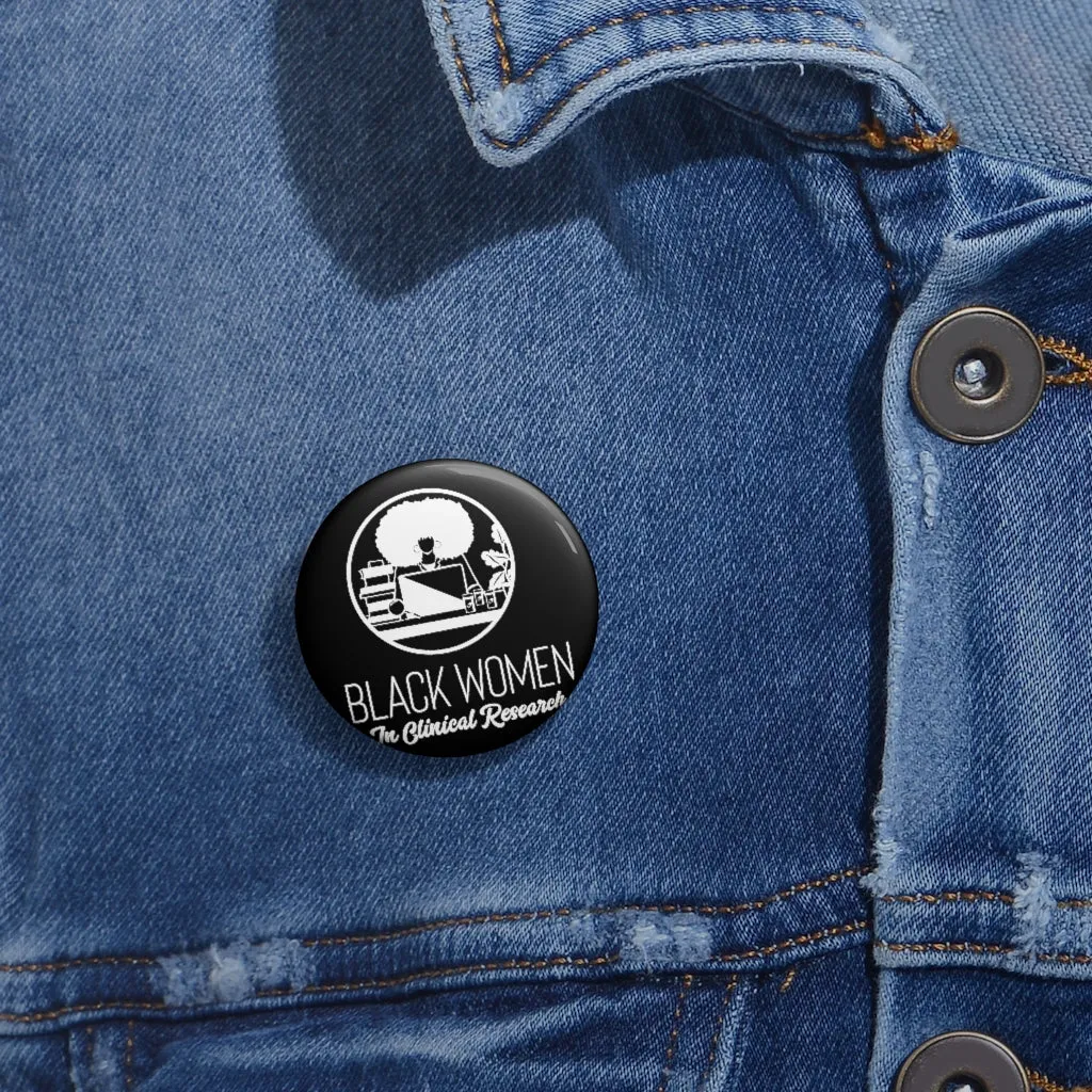 Black Custom Pin Buttons
