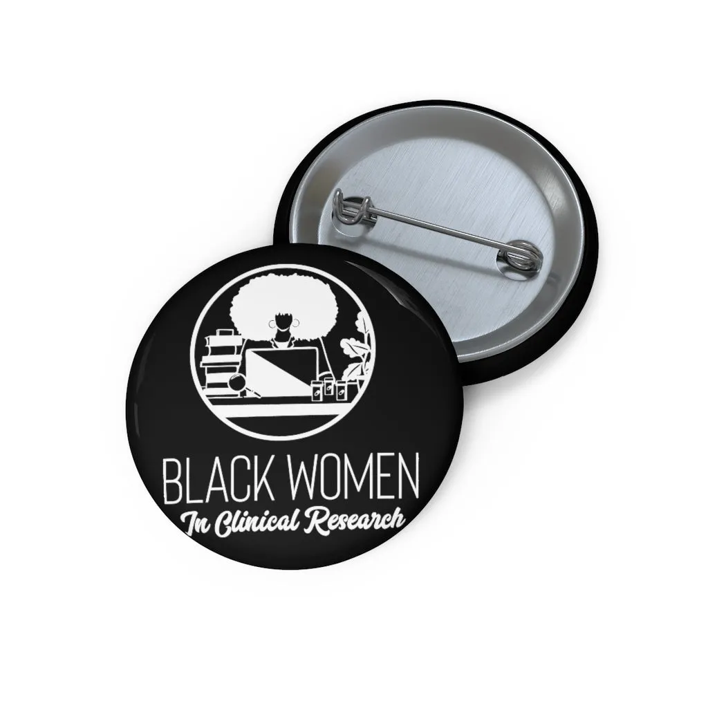 Black Custom Pin Buttons