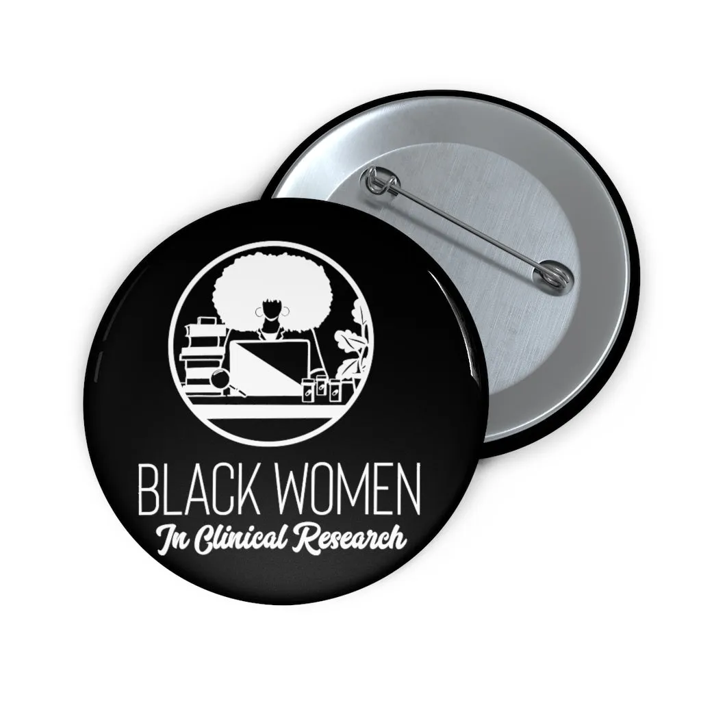 Black Custom Pin Buttons