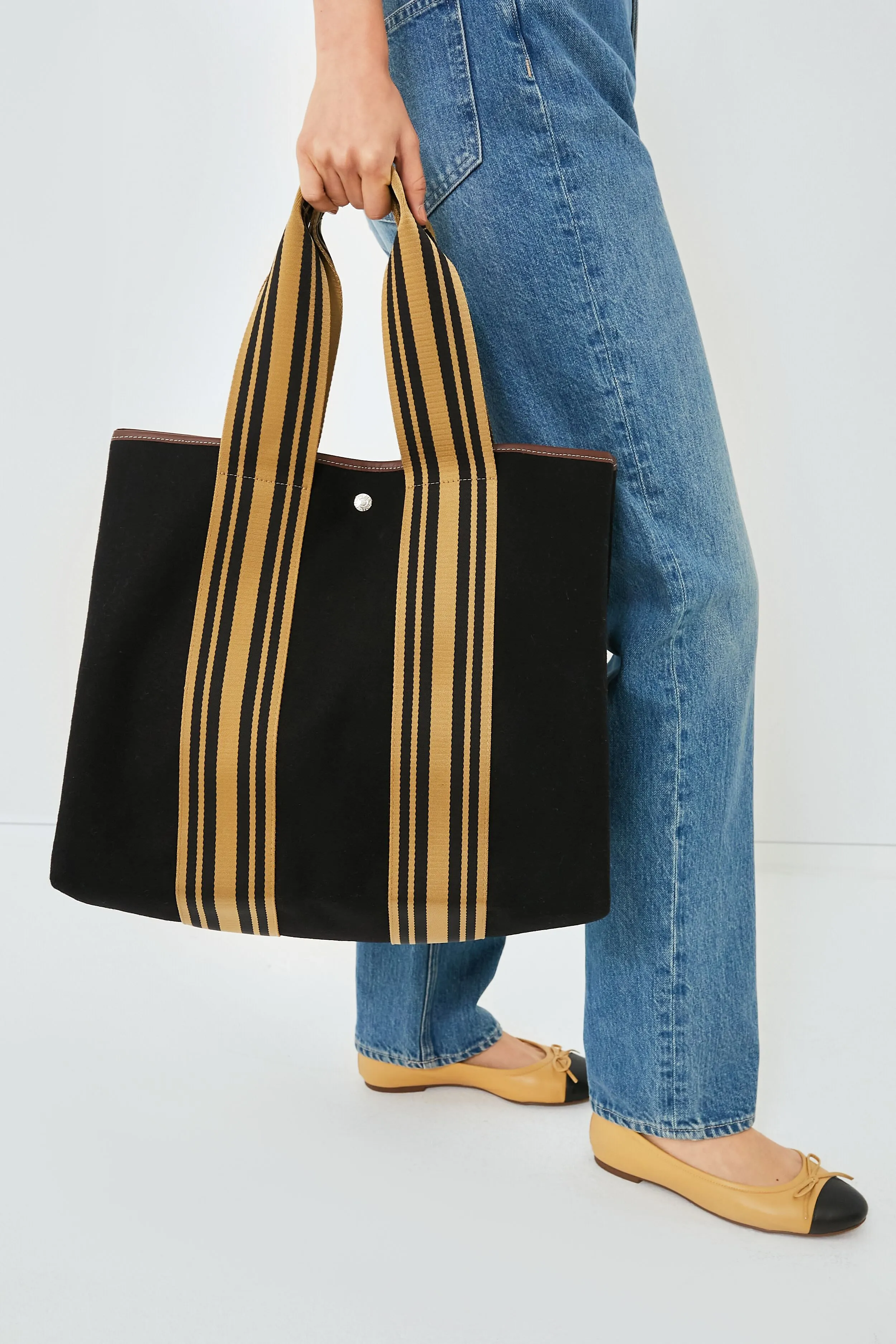 Black Flannel Equestrian Traversee L Tote