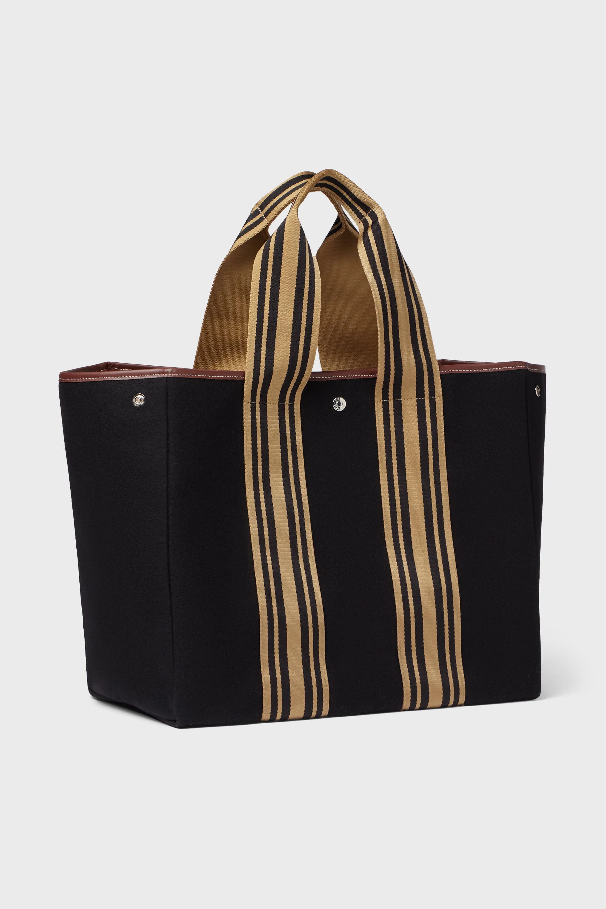 Black Flannel Equestrian Traversee L Tote