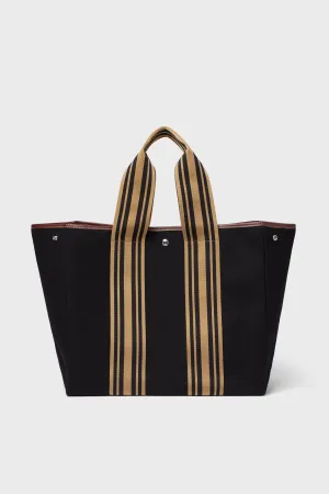 Black Flannel Equestrian Traversee L Tote
