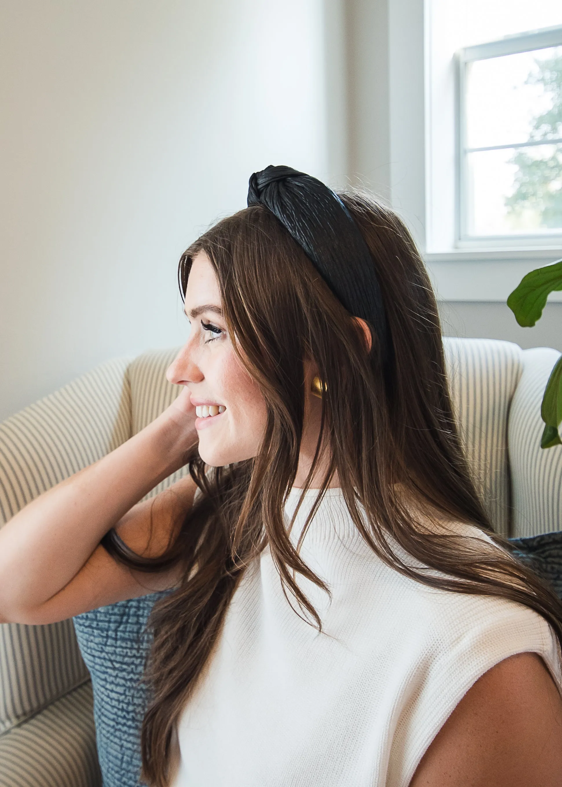 Black Knotted Headband