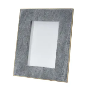 Black Marble Picture Frame with Brass  5"x7"