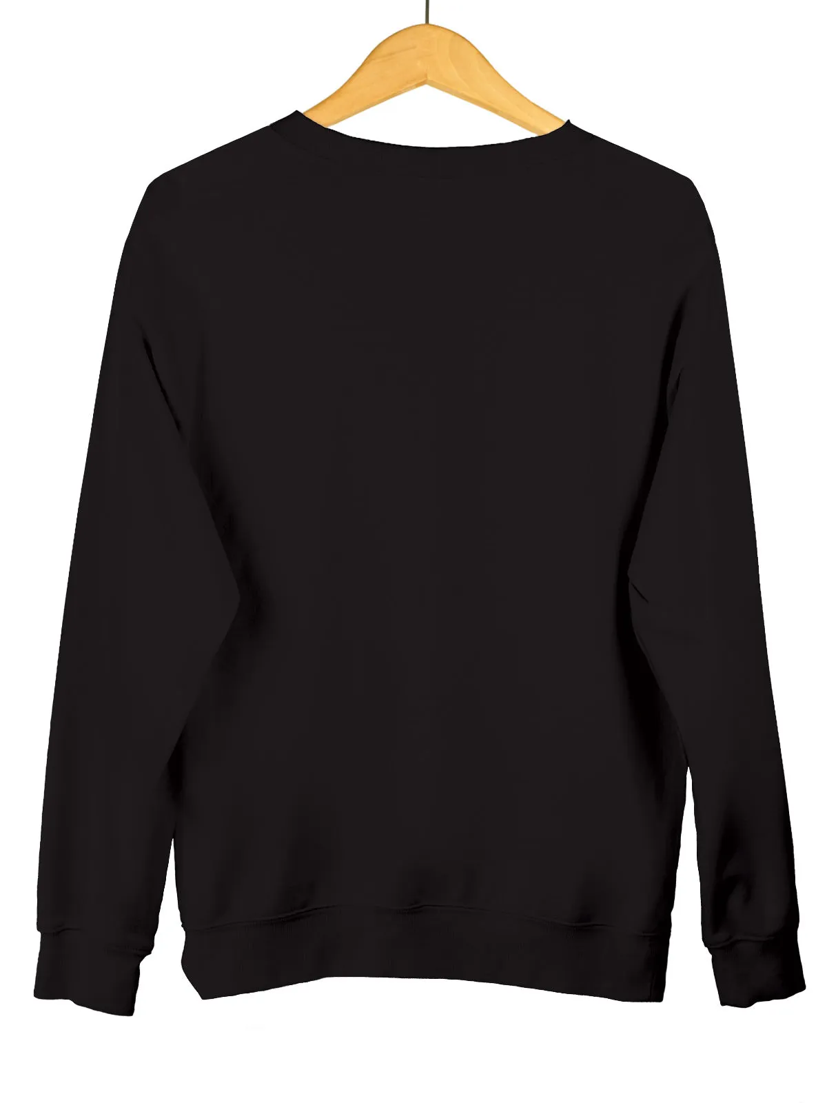 Black Plain Sweatshirt