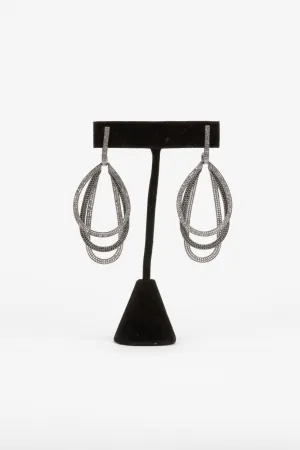 Black Spinel,  White Topaz