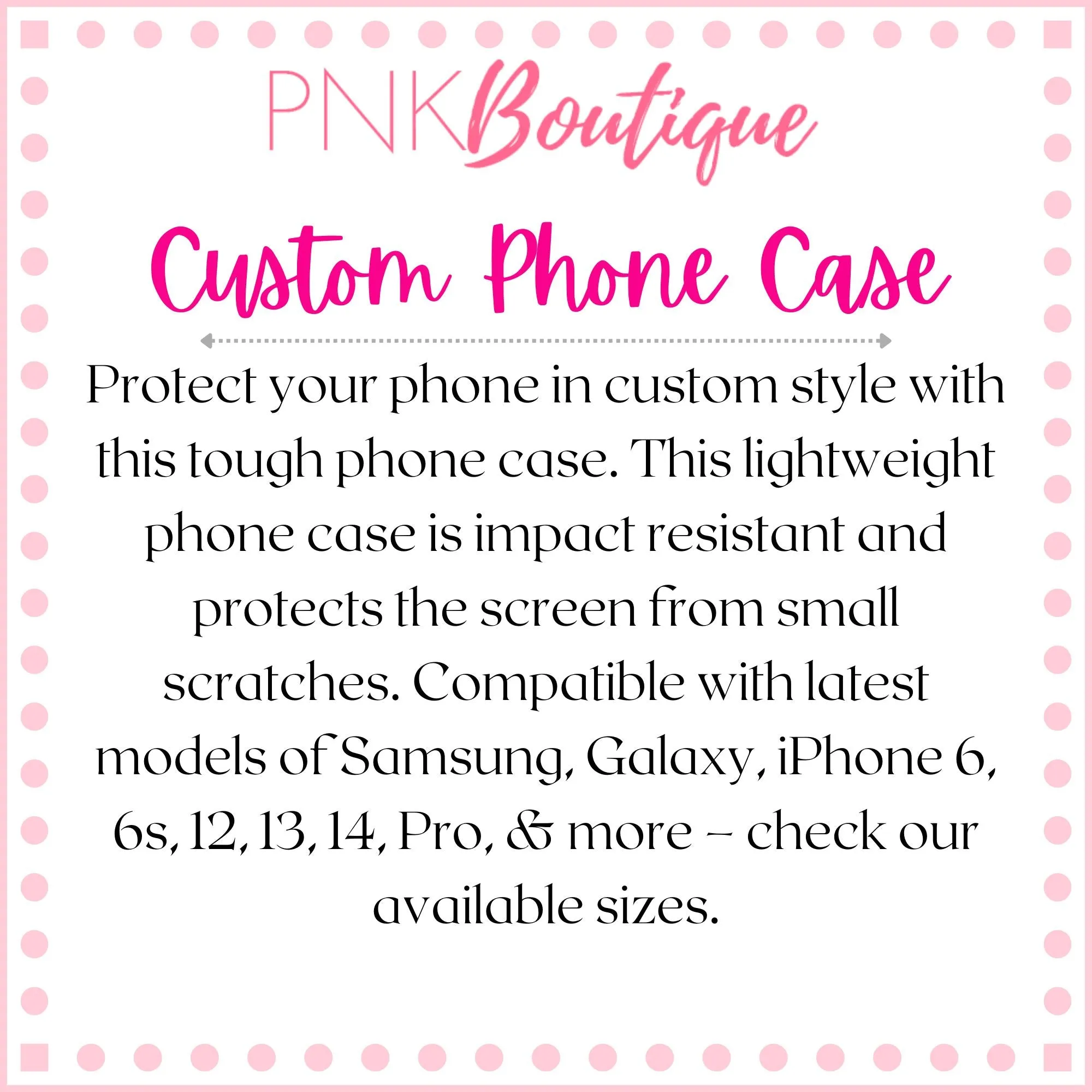 Blue and White Personalized Phone Case