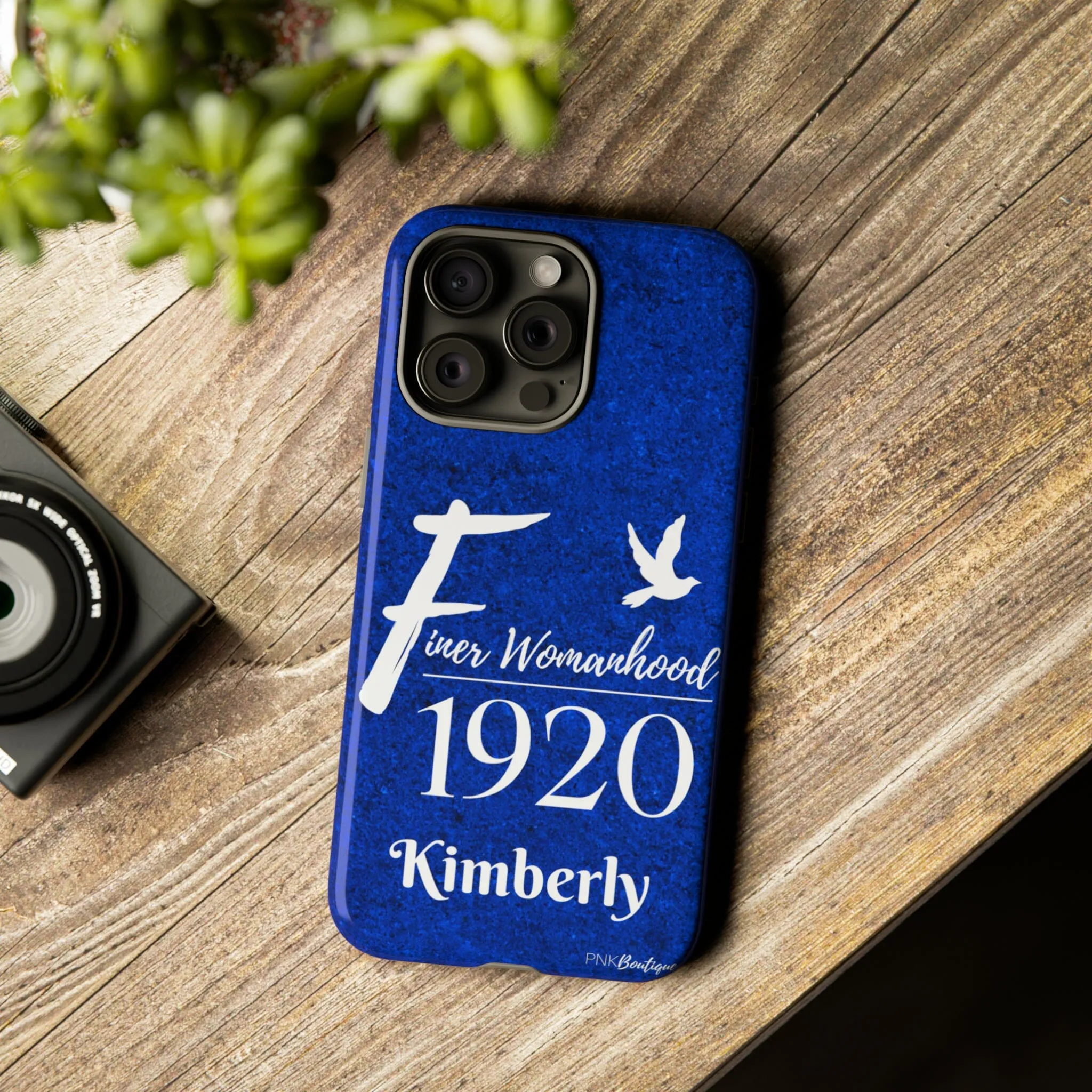 Blue and White Personalized Phone Case