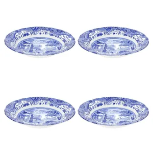 Blue Italian Soup Plate