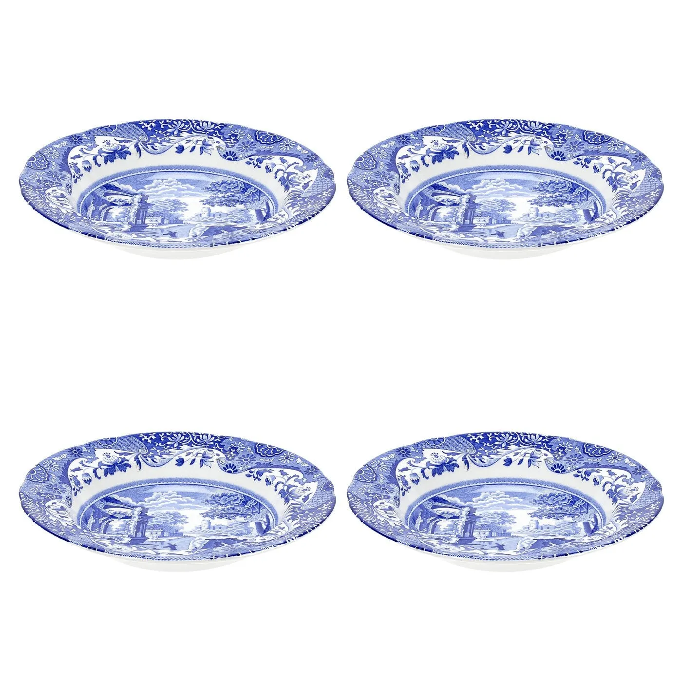 Blue Italian Soup Plate