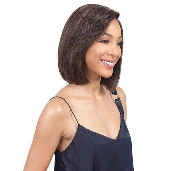 Bobbi Boss 100% Human Hair Sleek Bob Lace Front Wig - MHLF405 HH FLORA