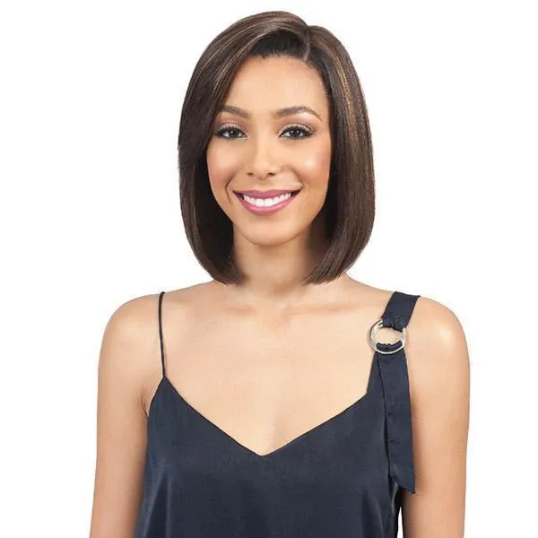 Bobbi Boss 100% Human Hair Sleek Bob Lace Front Wig - MHLF405 HH FLORA