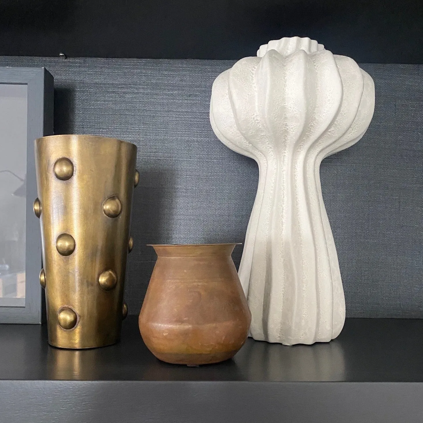 Brass Bump Vase