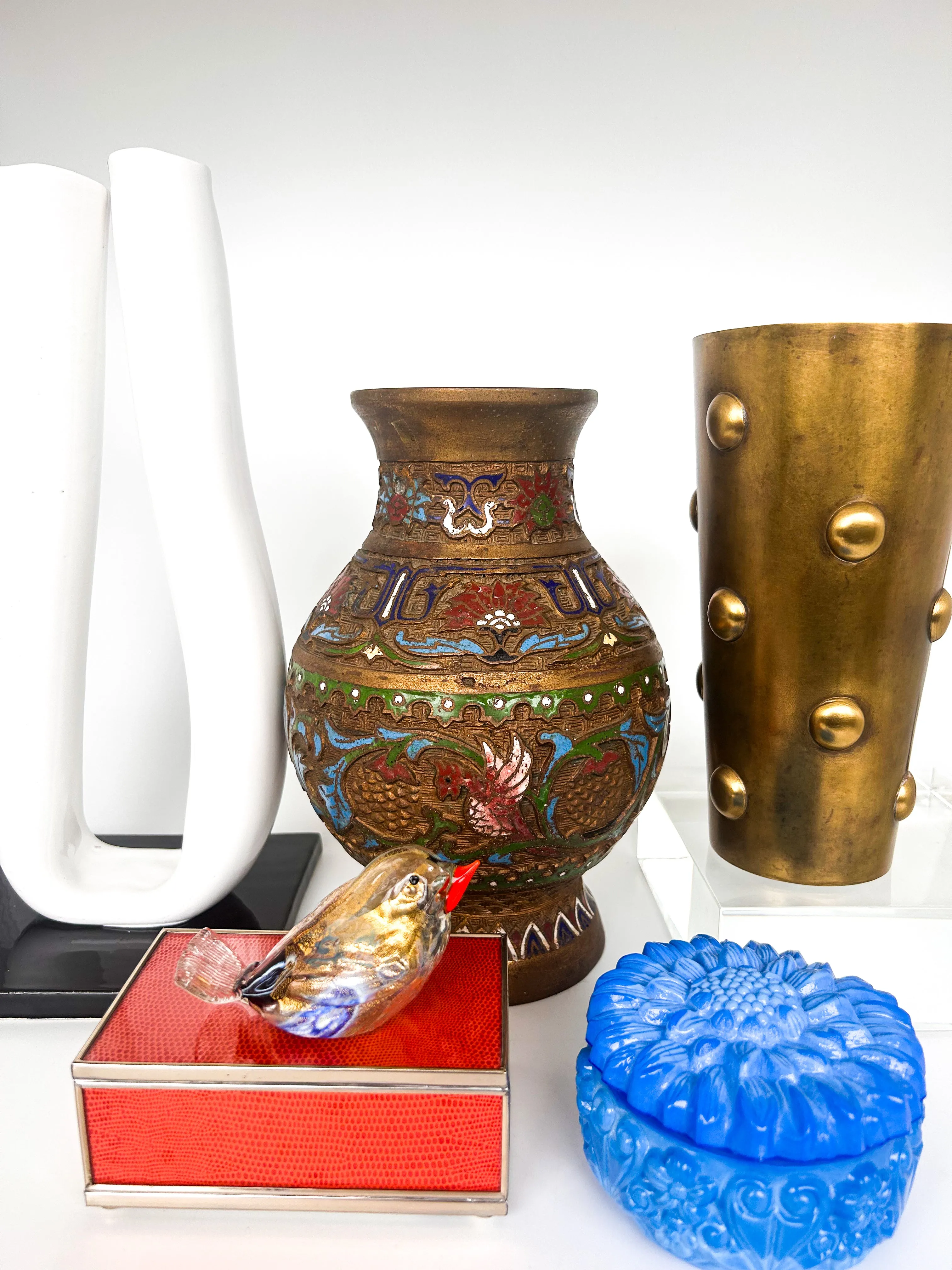 Brass Bump Vase