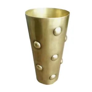 Brass Bump Vase