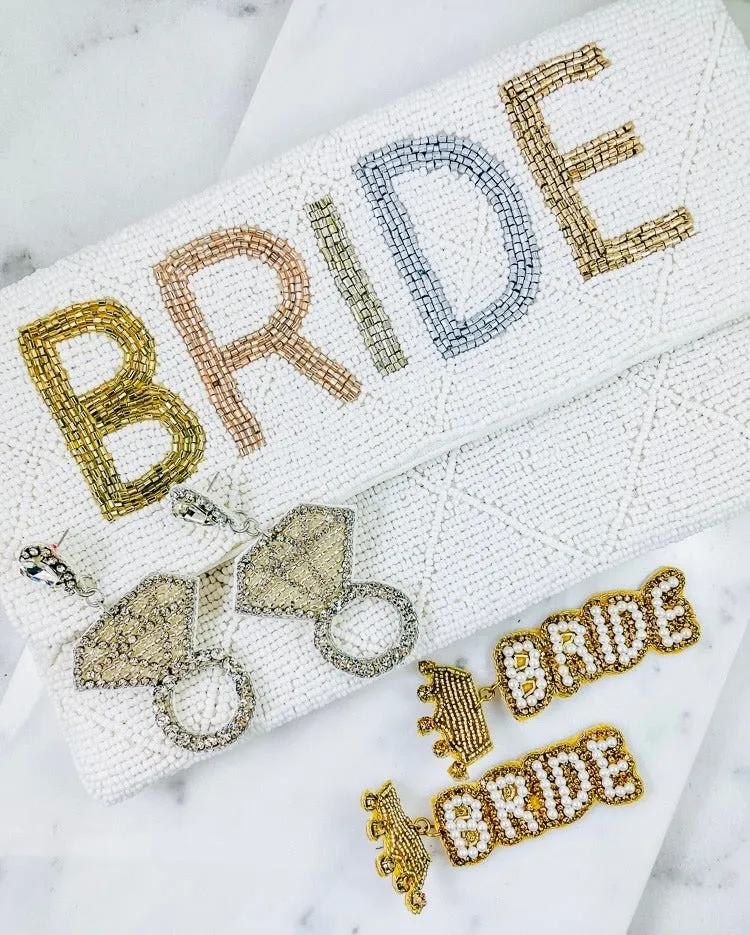 BRIDE Beaded Crossbody Handbag Purse