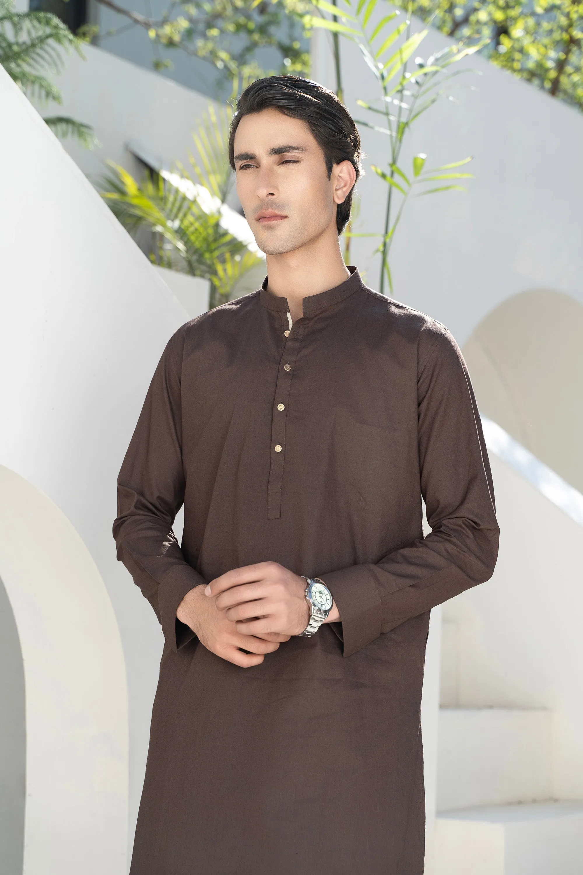 Brown Shalwar Kameez