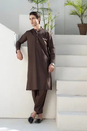 Brown Shalwar Kameez