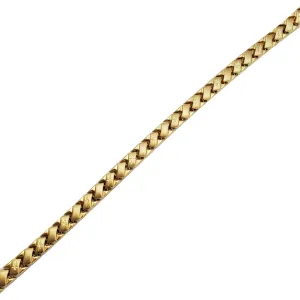 Brushed-Finish North Star Diamond-cuts Fancy Bracelet (14K)