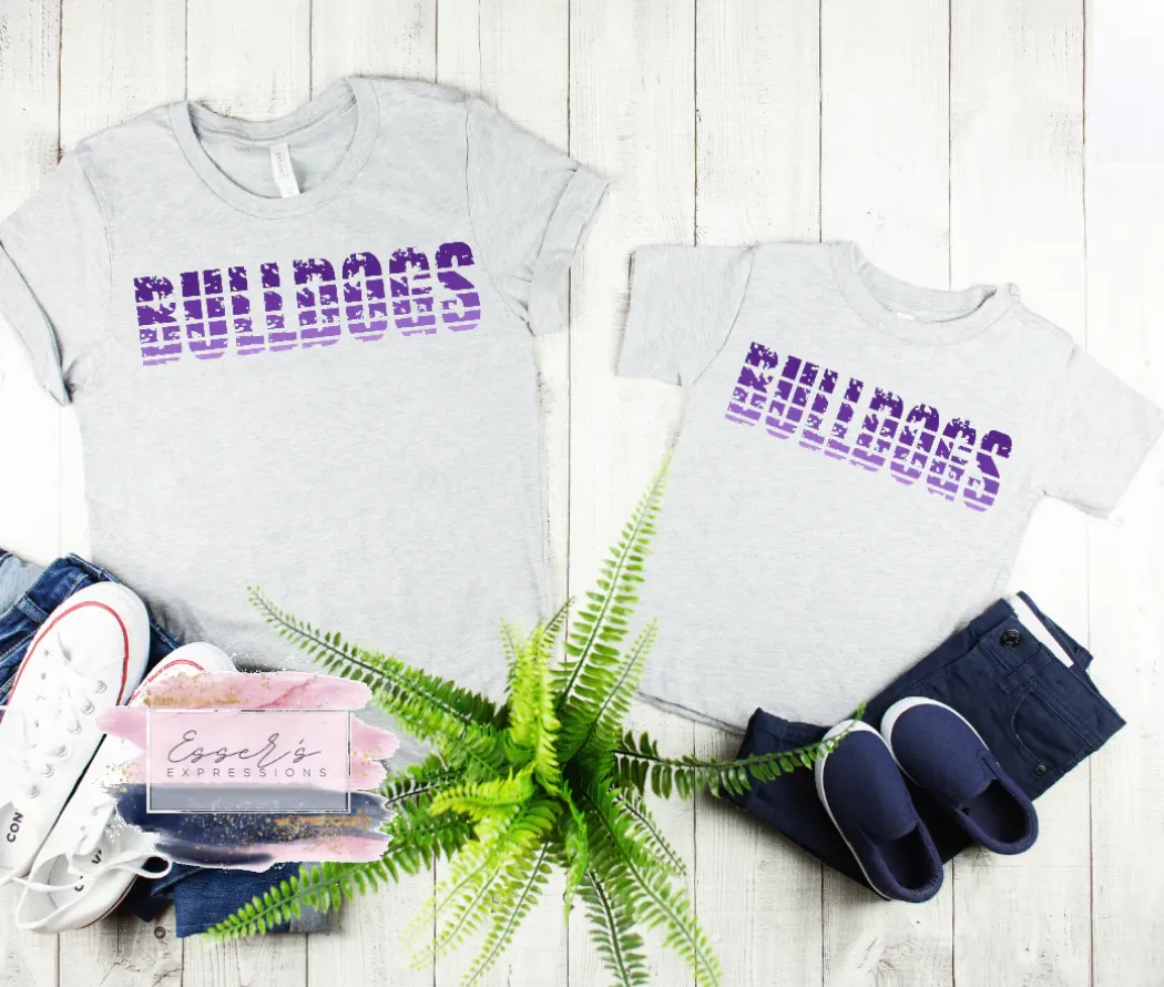 Bulldogs Distressed Sunset (M141)