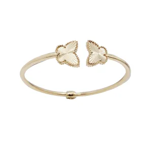 Butterfly Bangle Bracelet (14K)