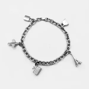 Cable-Link Voyager's Charm Bracelet (14K)