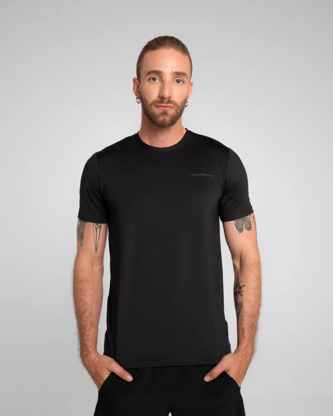 Camiseta Manga Corta Hardy Negro