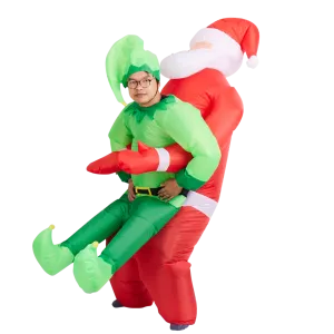 Carry Me Inflatable Elf Costume