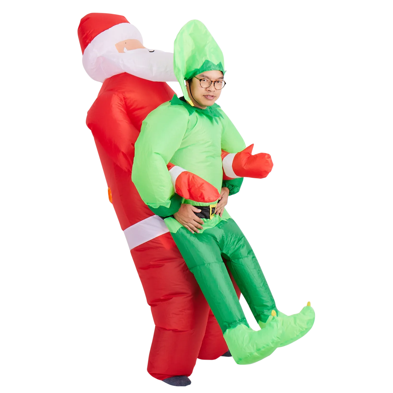 Carry Me Inflatable Elf Costume