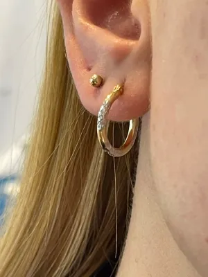 Carved Hoop Earrings - 63442/43/44