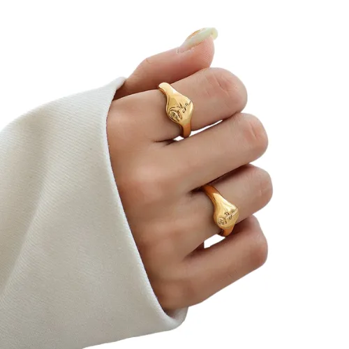Carved Rose Ring