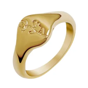 Carved Rose Ring