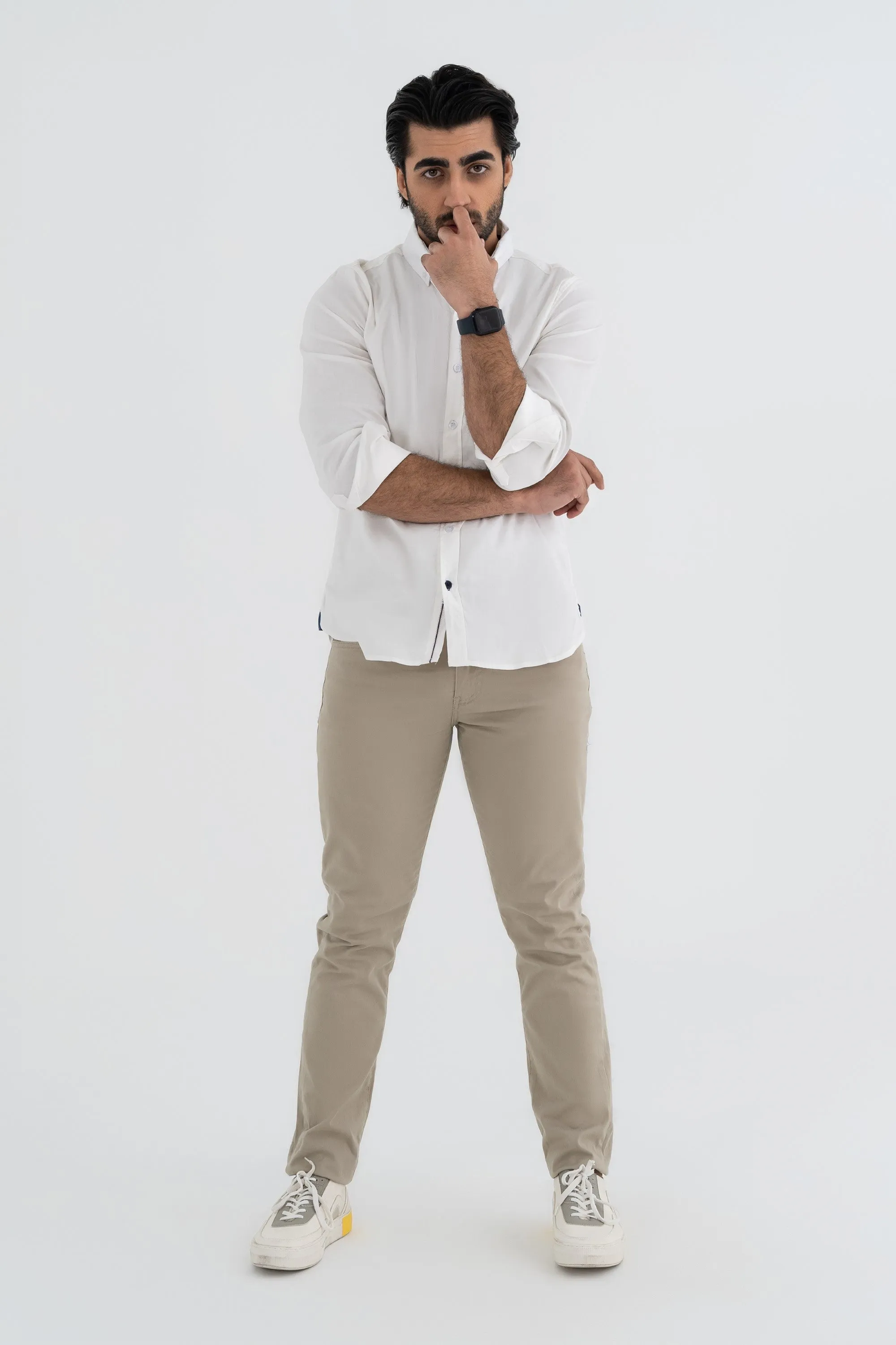 Casual Off White Shirt