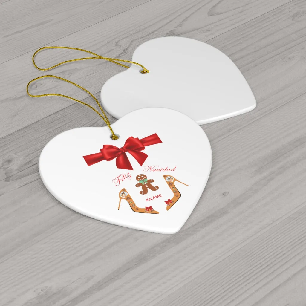 Ceramic Ornaments 'Feliz Navidad'