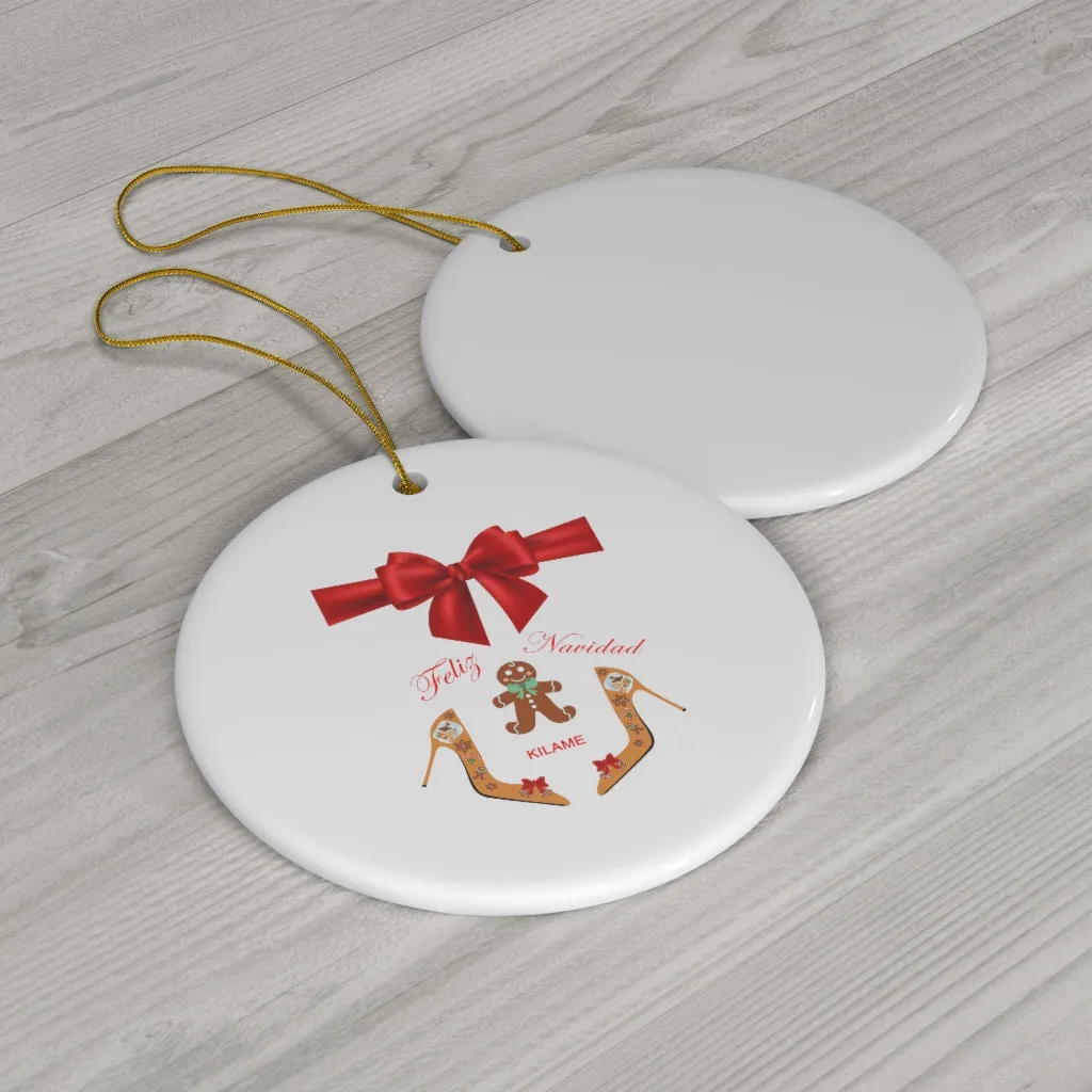 Ceramic Ornaments 'Feliz Navidad'