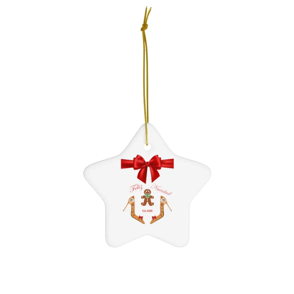 Ceramic Ornaments 'Feliz Navidad'