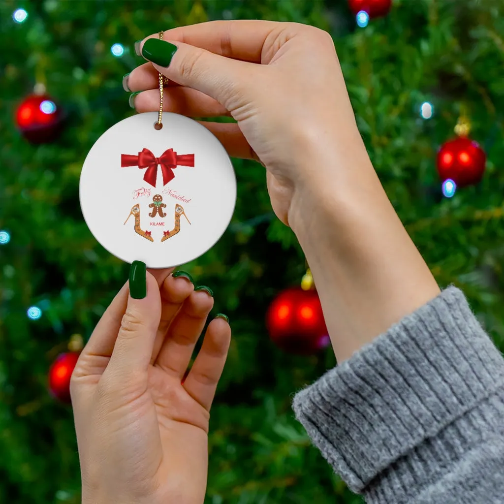Ceramic Ornaments 'Feliz Navidad'