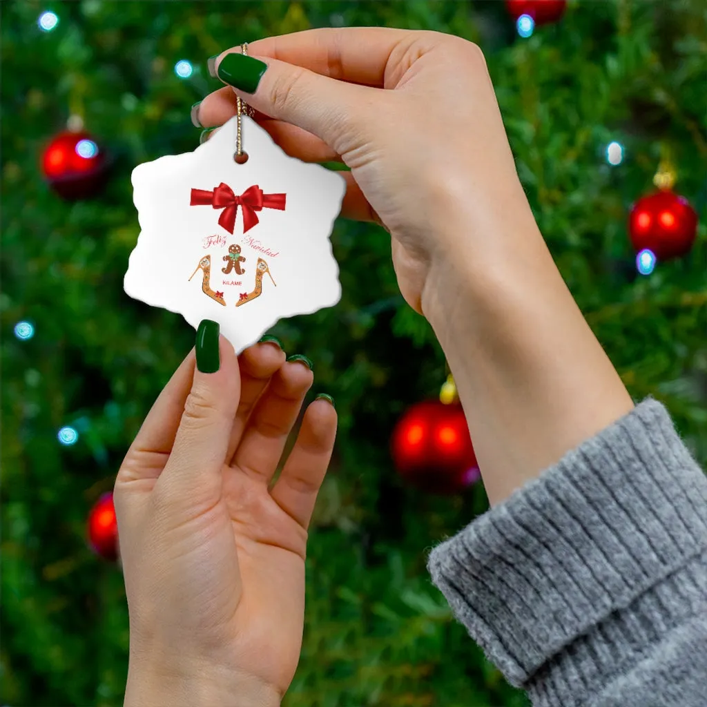 Ceramic Ornaments 'Feliz Navidad'