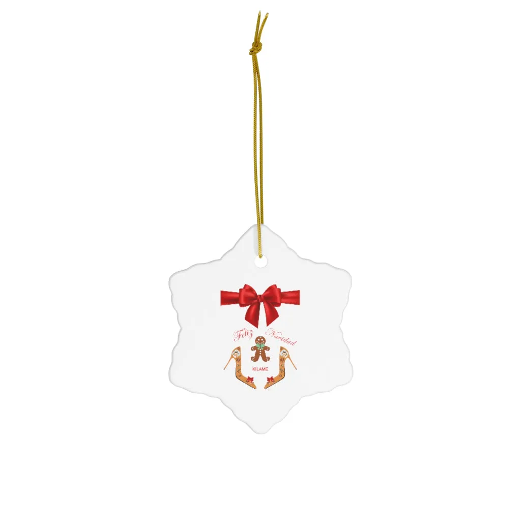 Ceramic Ornaments 'Feliz Navidad'
